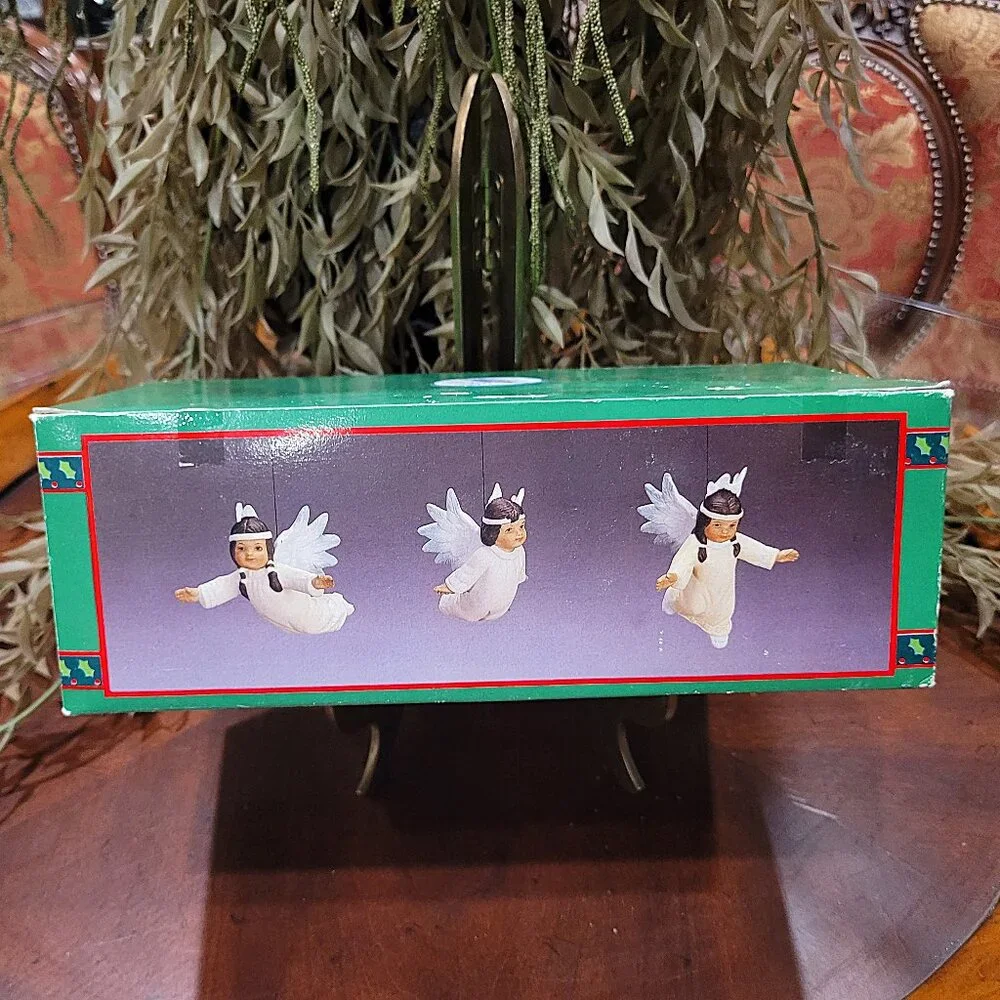 1993 House of Lloyd Native American Angel Ornaments Porcelain